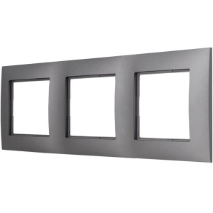Ramka Potrójna Do Serii Aria Szara R-3U/70