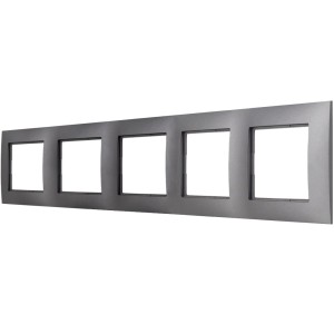 Ramka Pięciokrotna Do Serii Aria Szary R-5U/70