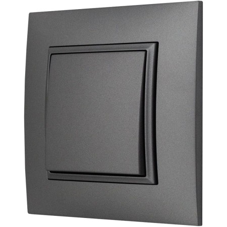 Włącznik Światła Pojedynczy Aria Szary Kontakt