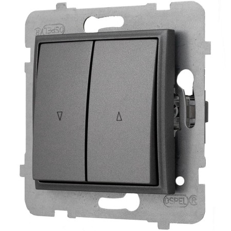 Włącznik Żaluzjowy Z Blokadą Łącznik Aria Szary