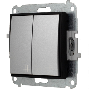 Włącznik Podwójny Krzyżowy Bez Ramki 7/12