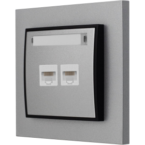 Gniazdo Internetowe 2X Z Ramką Karlik Mini 7/12