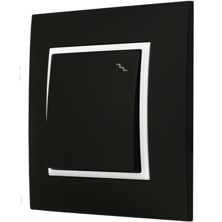 Włącznik Światła Schodowy W Ramce Czarny Biały