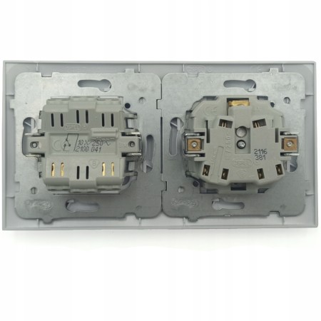 Gniazdo Włącznik Do Łazienki Gniazdko Łazienkowe Biały Złoty