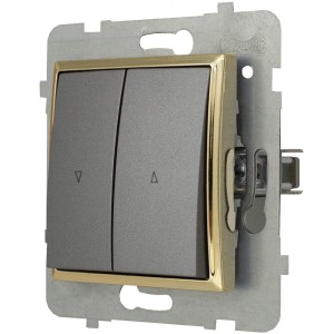 Moduł Szary / Złoto Bez Ramki Rolety Z Blokadą