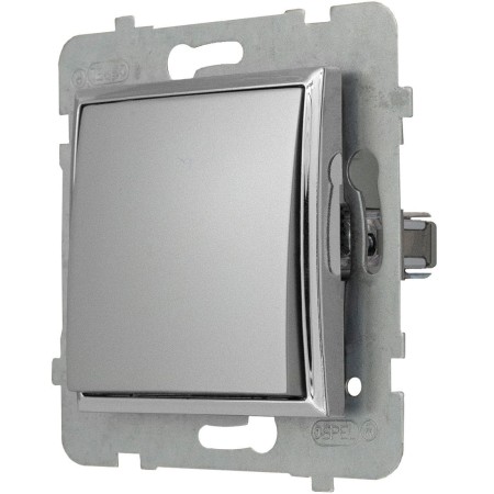Moduł Srebrny Srebro Bez Ramki Ospel Aria Włącznik Pojedynczy