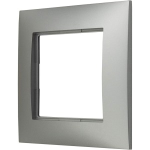 Ramka Do Włączników I Gniazd Srebrna Pojedyncza Ospel Aria