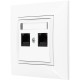 GNIAZDO INTERNETOWE 2X RJ45 BIAŁE OSPEL ARIA