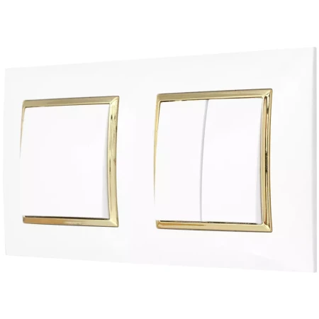 Włącznik Światła Pojedynczy I Podwójny W Ramce  Ospel Aria