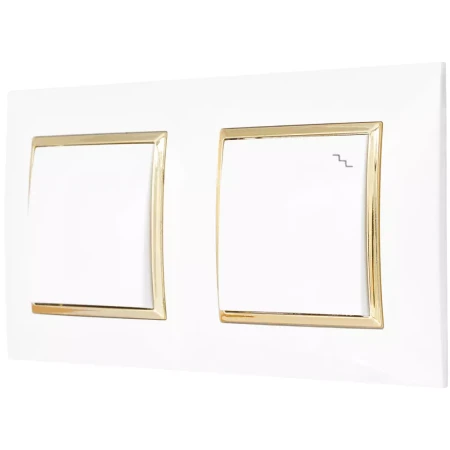 Włącznik Światła Pojedynczy I Schodowy W Ramce  Ospel Aria