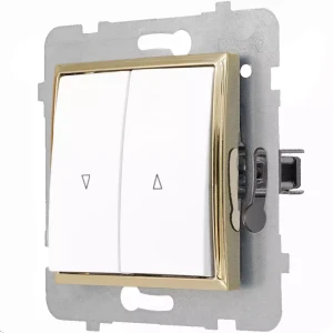 Moduł Biały / Złoty Bez Ramki Rolety Z Blokadą