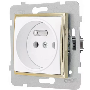 Ospel Aria Gniazdo Pojedyncze Bez Ramki Biały / Złoty