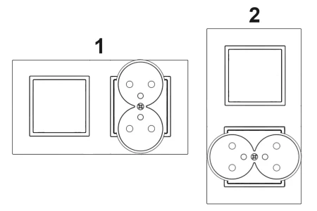 Gniazdo Z Włącznikiem Do Sypialni Biały Złoty