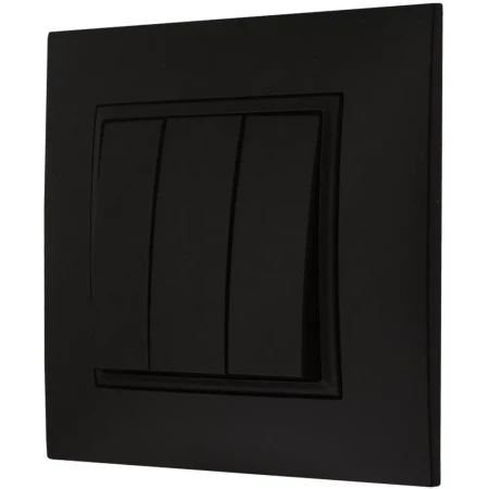 Włącznik Światła Potrójny Czarny Ospel Aria