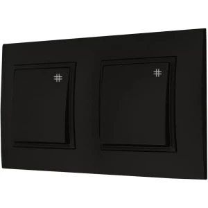 Włącznik Światła Dwa Krzyżowe W Ramce Ospel Aria