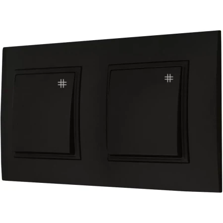 Włącznik Światła Dwa Krzyżowe W Ramce Ospel Aria