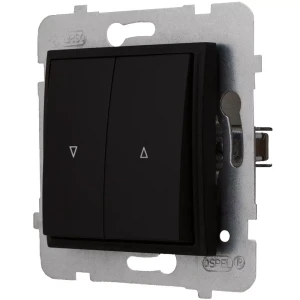 Włącznik Żaluzjowy Wyłącznik Światła Ospel Aria Czarny