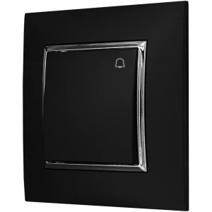 Włącznik Światła Dzwonkowy Czarny Srebro Ospel Aria