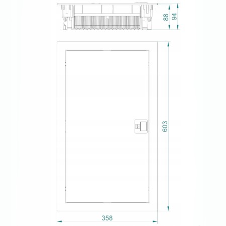 Rozdzielnica Rozdzielnia Podtynkowa 3X12 36M Msf
