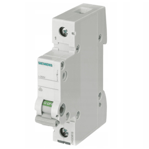 Rozłącznik Modułowy Siemens 1P 63A 250V 5Tl1163-0