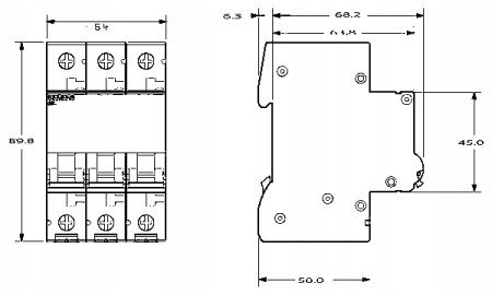 Rozłącznik Modułowy Siemens 3P 32A 400V 5Tl1332-0