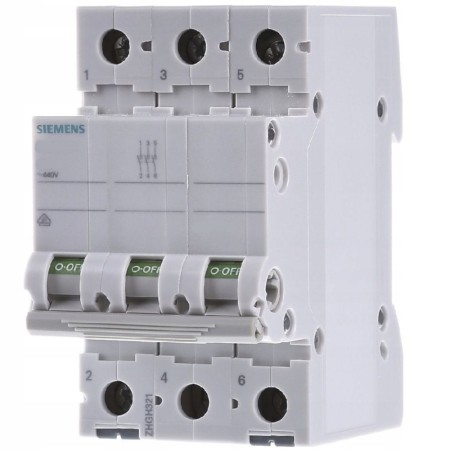 Rozłącznik Modułowy Siemens 3P 63A 400V 5Te2513-0