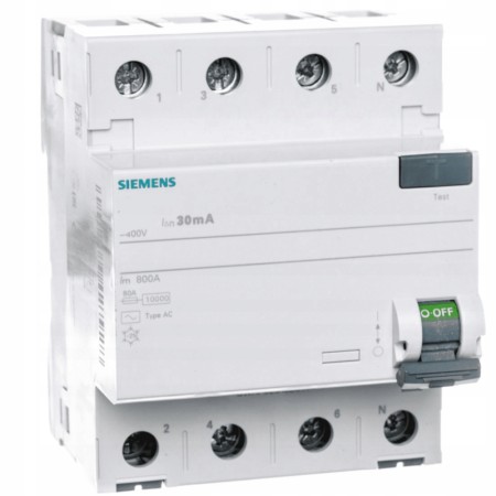 Wyłącznik Różnicowoprądowy Siemens 25A 30Ma Rcd 4P