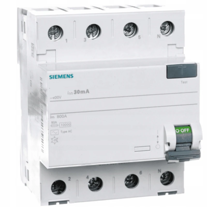 Wyłącznik Różnicowoprądowy Siemens 25A 30Ma Rcd 4P