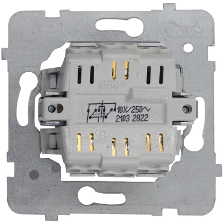 Włącznik Światła Krzyżowy Z Ramką Czarny / Złoty Seria Aria