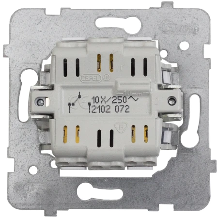 Włącznik Światła Schodowy Szary Aria Ramka Czarna