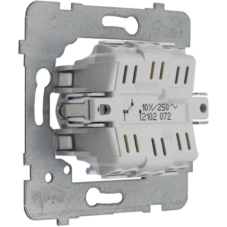 Włącznik Światła Schodowy W Ramce Ospel Aria Srebrny Srebro