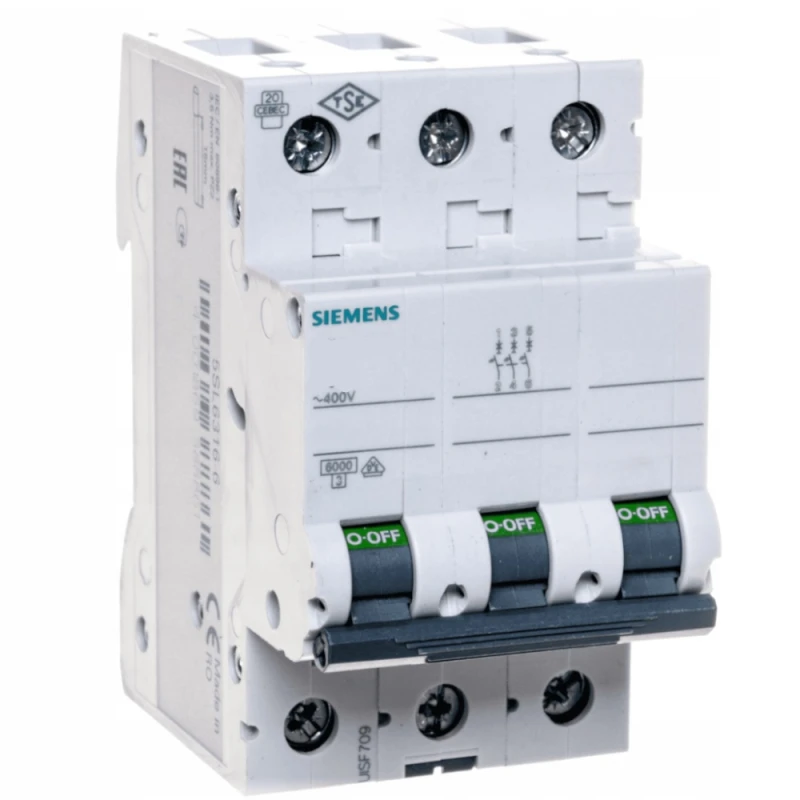 Wyłącznik Nadprądowy Bezpiecznik Siemens 3P B25