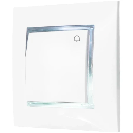 Włącznik Dzwonkowy Z Podświetleniem Białym Ospel Aria