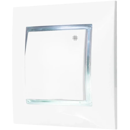 Włącznik Krzyżowy Z Podświetleniem Białym Ospel Aria