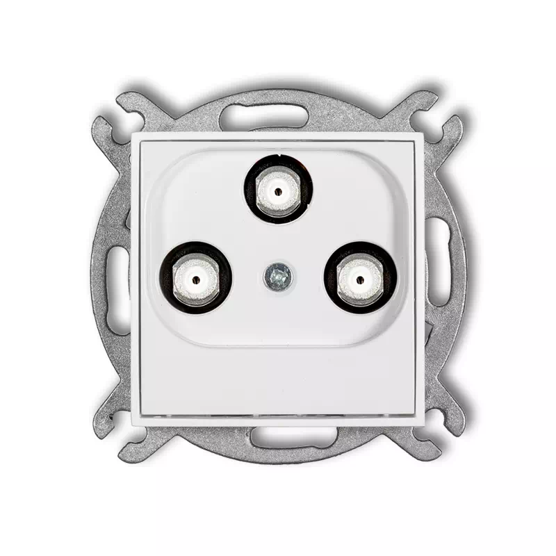 Icon Mechanizm Gniazda Multimedialnego 3F Data (Upc) Biały Igmu