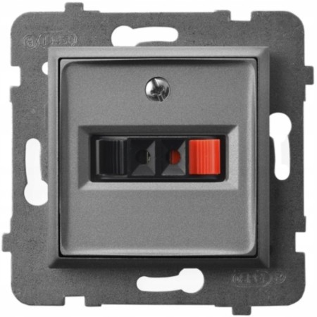 Gniazdo Głośnikowe Pojedyncze Białe Aria Ospel