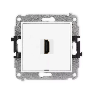 Icon Mechanizm Gniazda Pojedynczego Hdmi 2.0, Bez Pola Opisowego Biały Ihdmibo-3