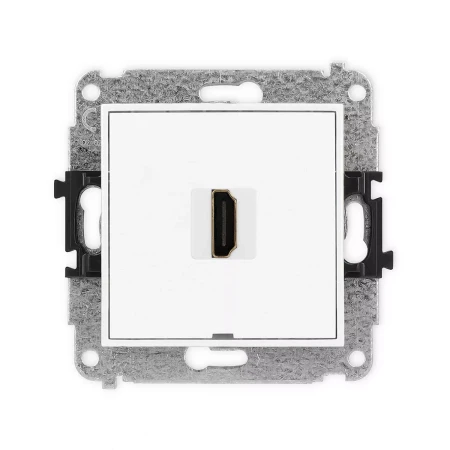 Icon Mechanizm Gniazda Pojedynczego Hdmi 2.0, Bez Pola Opisowego Biały Ihdmibo-3