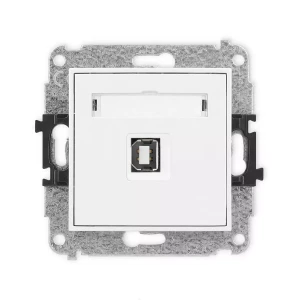 Icon Mechanizm Gniazda Pojedynczego Usb A-B2.0 Biały Igusb-3