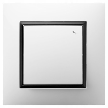 Włącznik Światła Schodowy W Ramce Biały Ospel Aria