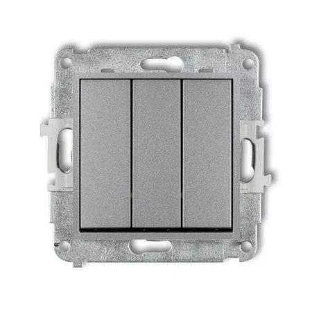 Icon Mechanizm Łącznika Potrójnego Srebrny Metalik 7Iwp-7