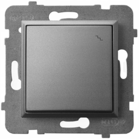 Gniazdo Gniazdko Schodowy Włącznik Podwójny Szary