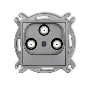 Icon Mechanizm Gniazda Multimedialnego 3F Data (Upc) Srebrny Metalik 7Igmu