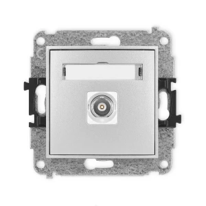 Icon Mechanizm Gniazda Pojedynczego Bnc Srebrny Metalik 7Igbnc-1