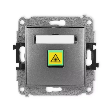 Icon Mechanizm Gniazda Światłowodowego/Optycznego Pojedynczego Grafitowy 11Igop-1