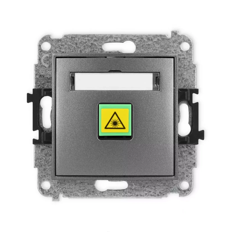 Icon Mechanizm Gniazda Światłowodowego/Optycznego Pojedynczego Grafitowy 11Igop-1