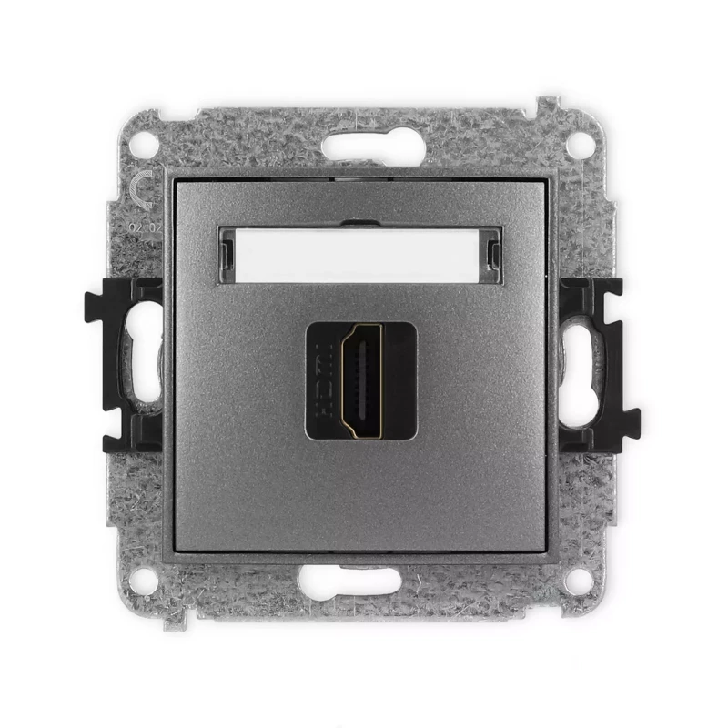 Icon Mechanizm Gniazda Pojedynczego Hdmi 2.0 Grafitowy 11Ihdmi-3