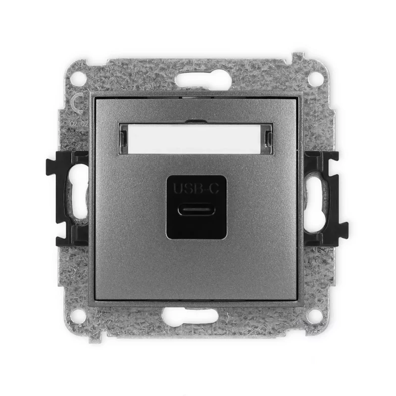 Icon Mechanizm Gniazda Pojedynczego 1Xusb C-C Grafitowy 11Igusb-7