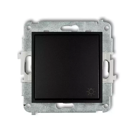 Icon Mechanizm Łącznika Zwierny Światło Czarny Mat 12Iwp-5