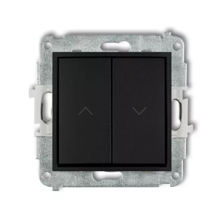 Icon Mechanizm Łącznika Zwiernego Żaluzjowego Czarny Mat 12Iwp-8
